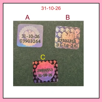 Naklejka na legitymacje studencka z data 31-10-26