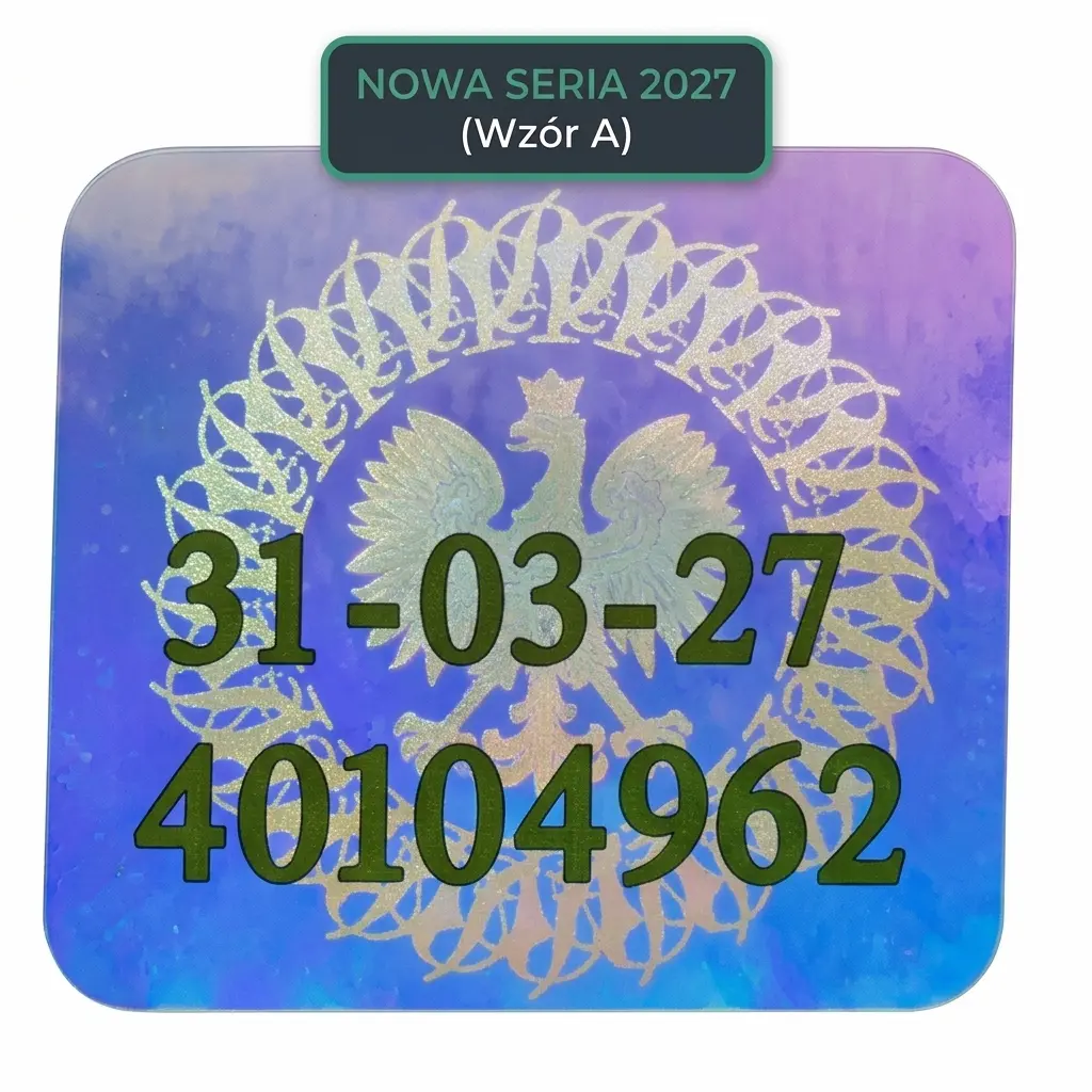 Kolekcjonerska naklejka ELS 31-03-27, wzór A